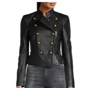 ALC lamb leather coat size 4